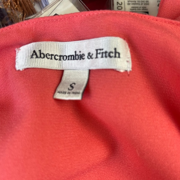 ABERCROMBIE & FITCH Womens Size Small Dress Orange - Picture 2 of 4